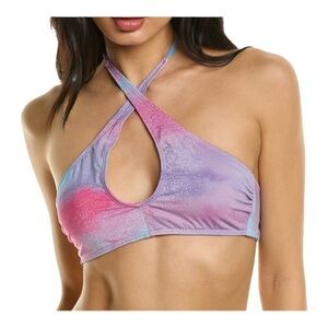 BCBGeneration Shimmery Convertible Bikini Top NWT